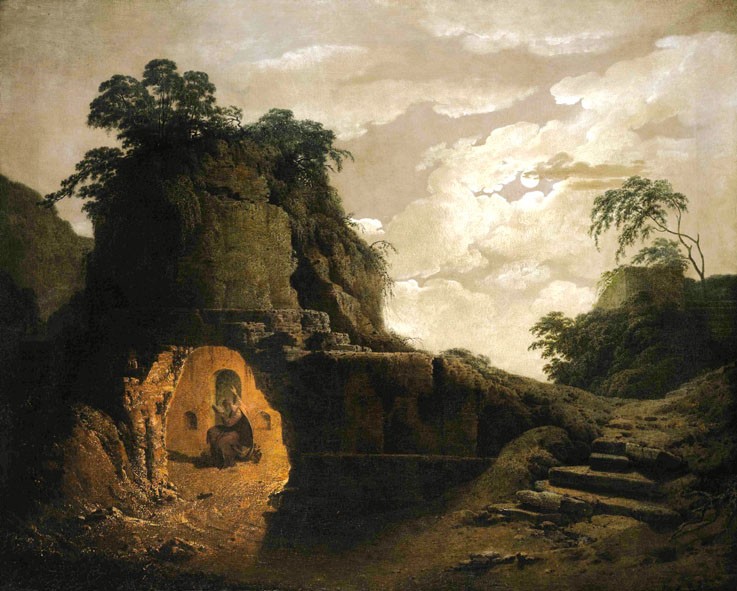 Virgil's Tomb by Moonlight