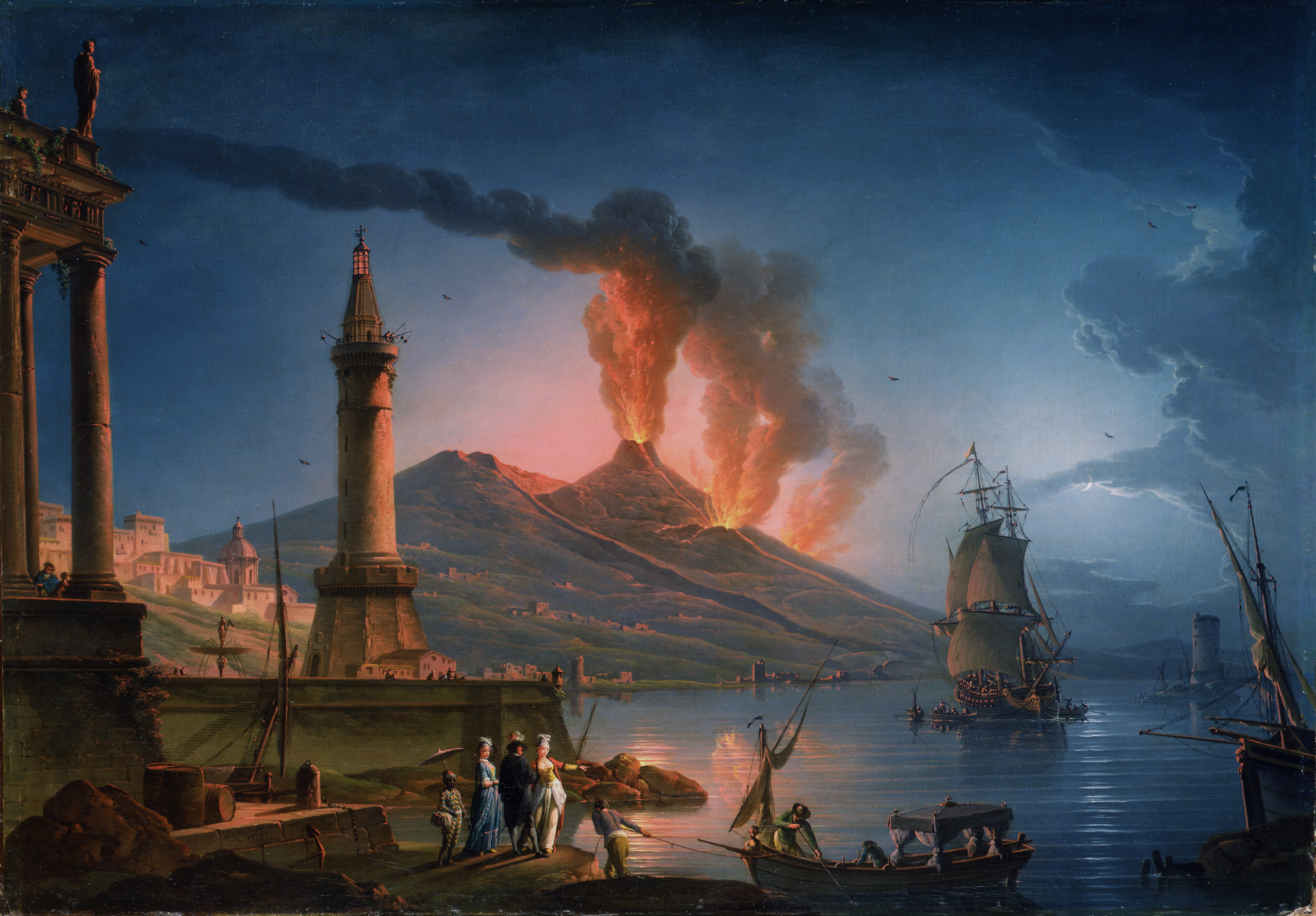 Capriccio with the Eruption of Mount Vesuvius