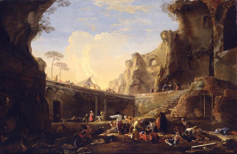 a Beggar's Encampment