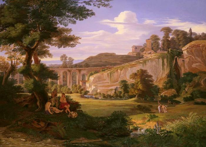 A View of the Bay of Salerno from Behind