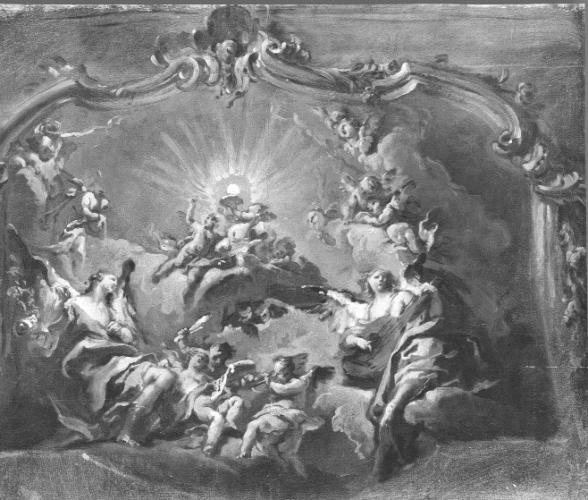 Bozetto for a ceiling fresco