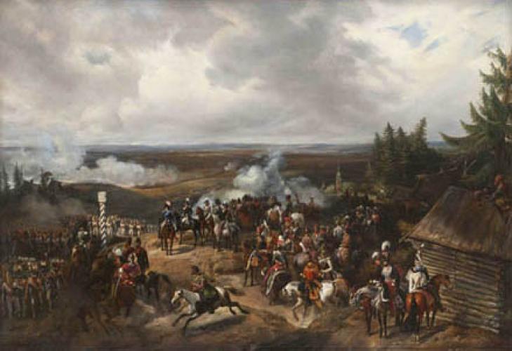 Emperor Nicolas I Reviewing the Troops near Moscow in 1826