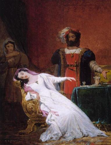 Othello and Desdemona (Sketch)
