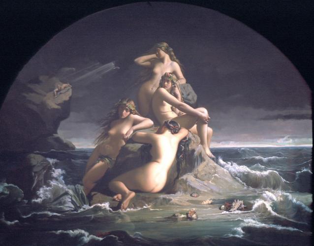 Sea Nynphs bewailing dealth of Prometheus