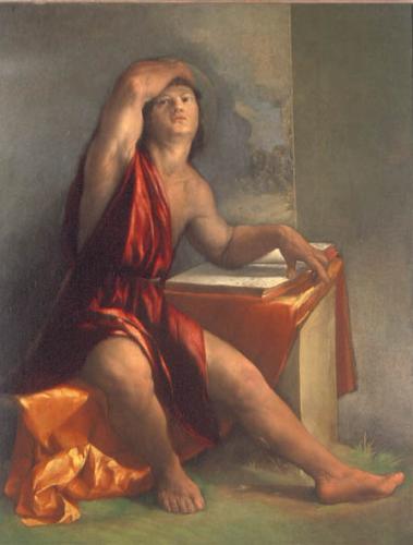 St John on Patmos or a Philospher