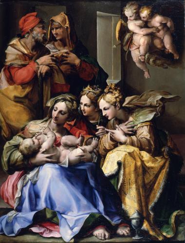 Virgin and Child with St. Joseph, St. Elisabeth, St. Catherine and St. Anne